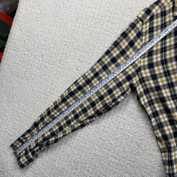 Only & Sons Slim-Fit Men's Plaid Shirt Yellow / Black Sz L Lumberjack Outdoor - Picture 10 of 16
